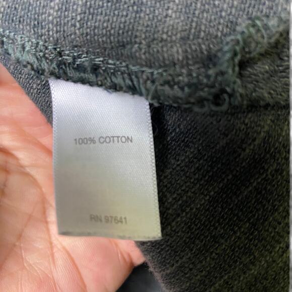 J Jill Long Sleeve Charcoal Gray Marled Gray V Neck Top with Pockets Sz M (2567) - Picture 6 of 6